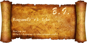 Bagaméri Ida névjegykártya